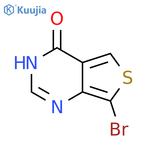 7-bromo-3H,4H-thieno3,4-dpyrimidin-4-one structure