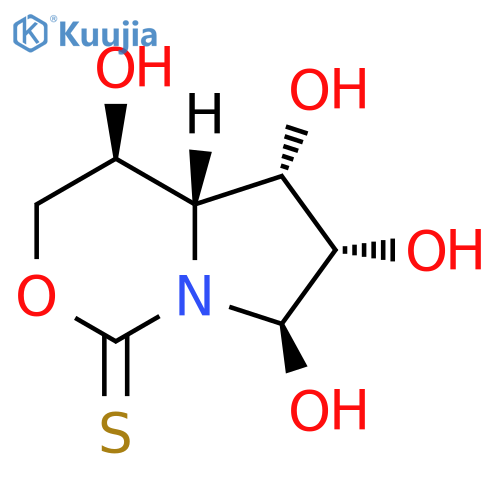 1H-Pyrrolo[1,2-c][1,3]oxazine-1-thione, hexahydro-4,5,6,7-tetrahydroxy-, (4S,4aR,5S,6S,7R)- (9CI) structure