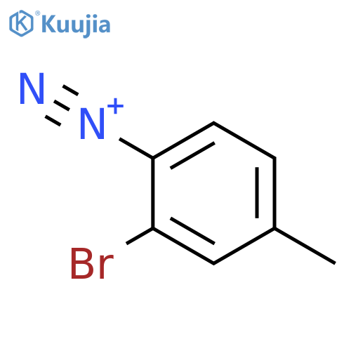 2-Bromo-4-methylbenzene-1-diazonium structure