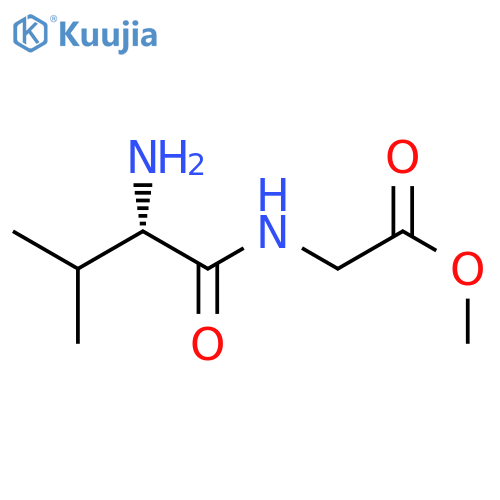 methyl 2-(2S)-2-amino-3-methylbutanamidoacetate structure