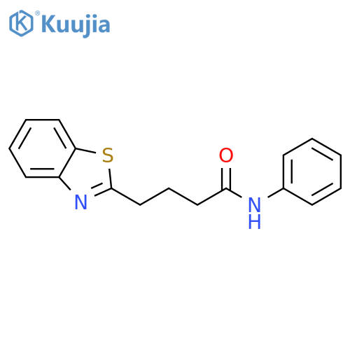 4-(1,3-benzothiazol-2-yl)-N-phenylbutanamide structure