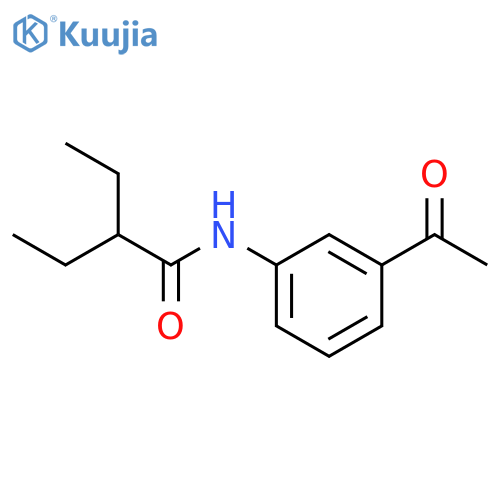 N-(3-acetylphenyl)-2-ethylbutanamide structure