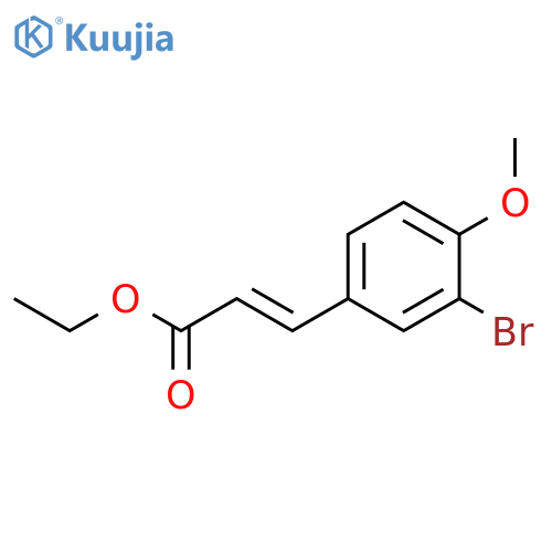 ethyl (2E)-3-(3-bromo-4-methoxyphenyl)prop-2-enoate structure