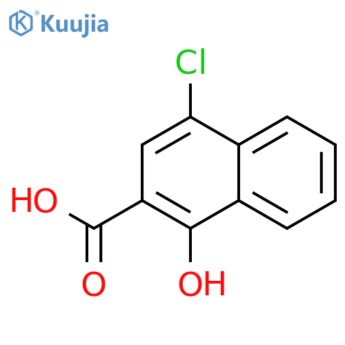 4-Chloro-1-hydroxynaphthalene-2-carboxylic acid structure