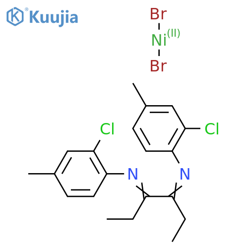3,4-Bis[(N-2-chloro-4-methylphenyl)imino]hexane-nickel(II)-dibromide structure