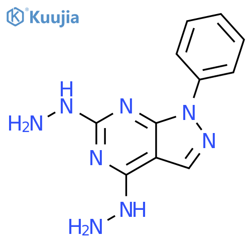 1H-Pyrazolo[3,4-d]pyrimidine,4,6-dihydrazinyl-1-phenyl- structure