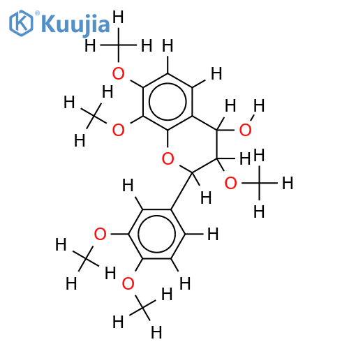 3,3',4',7,8-Penta-Me ether-(2R,3S,4S)-3,3',4,4',7,8-Hexahydroxyflavan structure