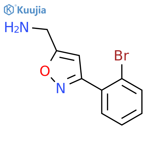c-[3-(2-bromo-phenyl)-isoxazol-5-yl]-methylamine structure