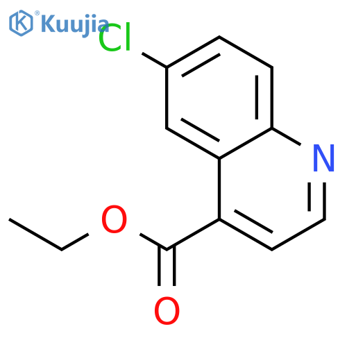 Ethyl 6-chloroquinoline-4-carboxylate structure