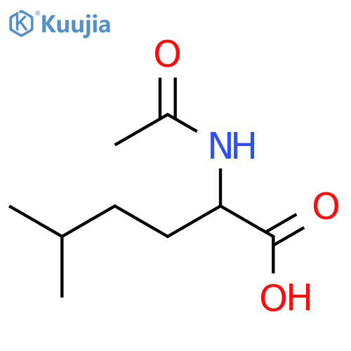 2-acetamido-5-methylhexanoic Acid structure
