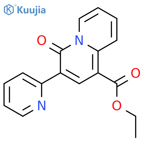 ethyl 4-oxo-3-(pyridin-2-yl)-4H-quinolizine-1-carboxylate structure