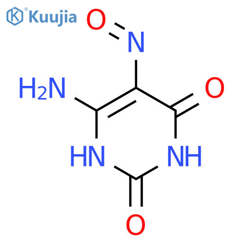 6-amino-5-nitroso-1,2,3,4-tetrahydropyrimidine-2,4-dione structure