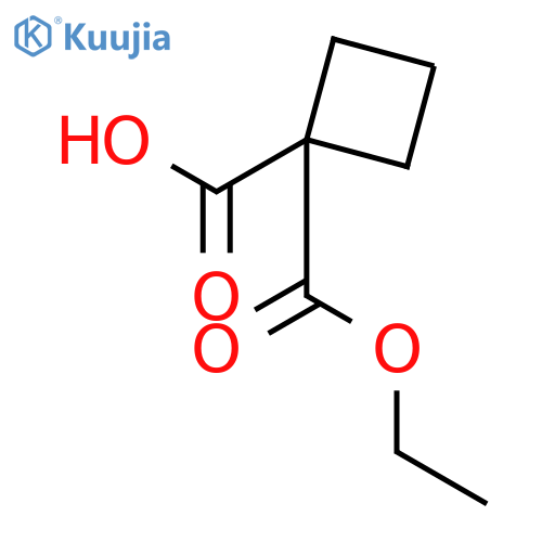 1-(ethoxycarbonyl)cyclobutane-1-carboxylic acid structure