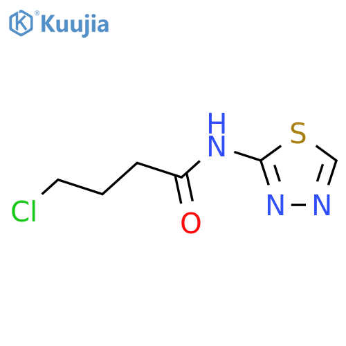 4-chloro-N-1,3,4-thiadiazol-2-ylbutanamide structure