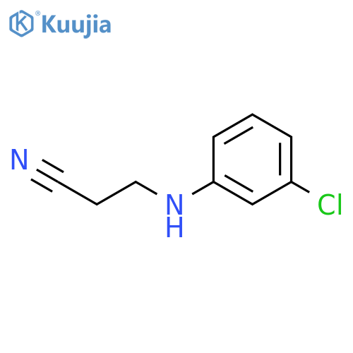 3-(3-chlorophenyl)aminopropanenitrile structure