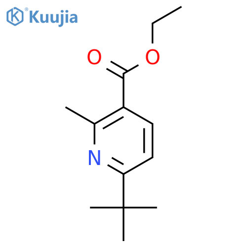 Ethyl 6-(tert-butyl)-2-methylnicotinate structure