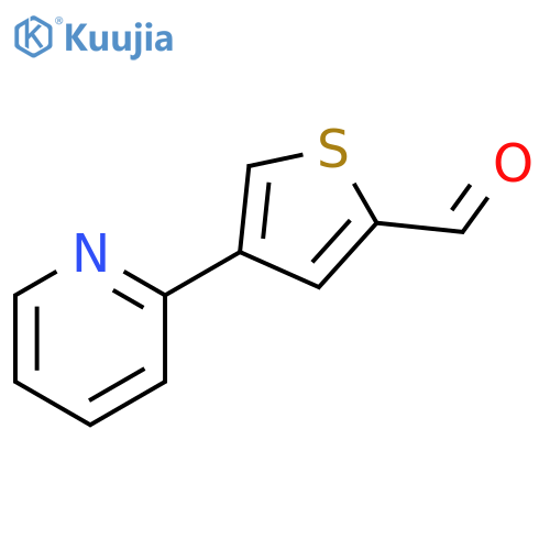 2-Thiophenecarboxaldehyde, 4-(2-pyridinyl)- structure