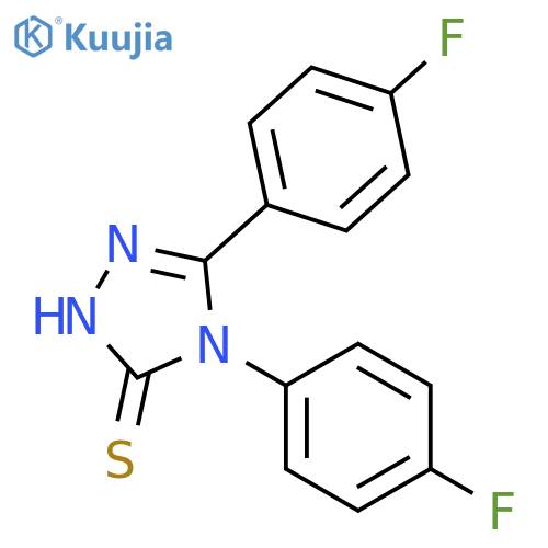 4,5-bis(4-fluorophenyl)-2,4-dihydro-3H-1,2,4-triazole-3-thione structure