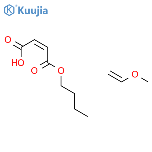 2-Butenedioic acid (2Z)-, polymer with methoxyethene, butyl ester structure