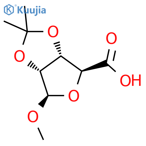(3aR,4R,6S,6aS)-4-methoxy-2,2-dimethyl-3a,4,6,6a-tetrahydrofuro[3,4-d][1,3]dioxole-6-carboxylic acid structure