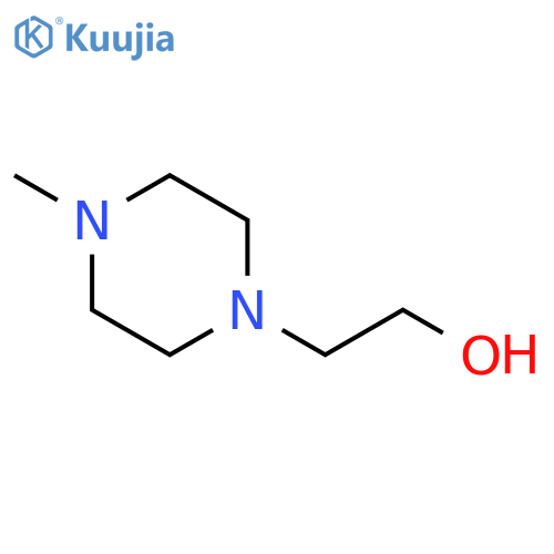 1-(2-Hydroxyethyl)-4-methylpiperazine structure