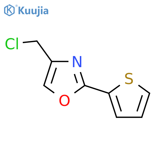 4-(chloromethyl)-2-(thiophen-2-yl)-1,3-oxazole structure