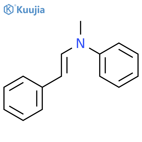 Benzenamine, N-methyl-N-(2-phenylethenyl)- structure