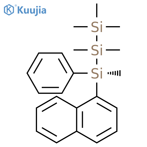Trisilane, 1,1,1,2,2,3-hexamethyl-3-(1-naphthalenyl)-3-phenyl-, (3R)- structure