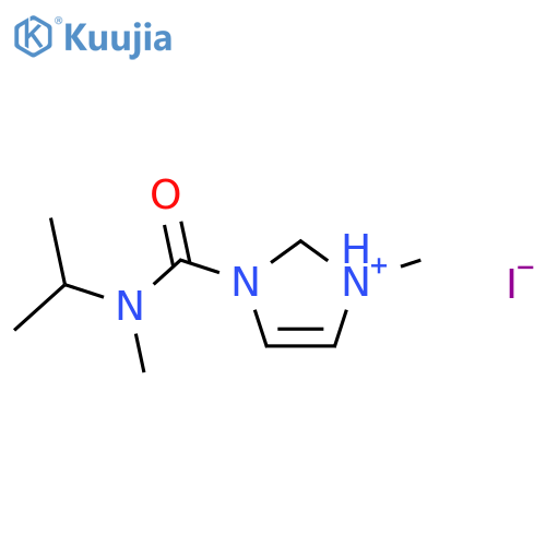 3-methyl-1-methyl(propan-2-yl)carbamoyl-1H-imidazol-3-ium iodide structure