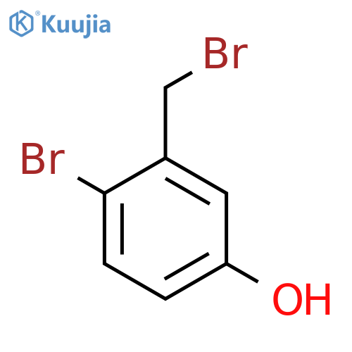 4-bromo-3-(bromomethyl)phenol structure