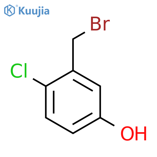 3-(Bromomethyl)-4-chlorophenol structure