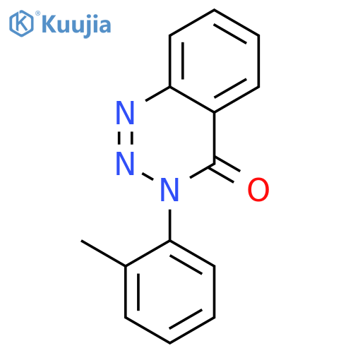 3-(2-methylphenyl)-1,2,3-benzotriazin-4-one structure