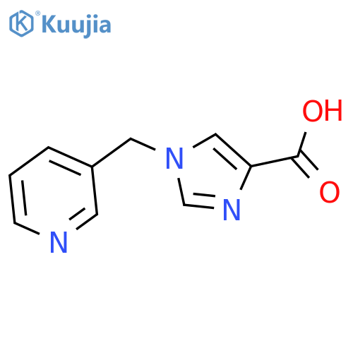 1-(3-pyridinylmethyl)-1H-Imidazole-4-carboxylic acid structure