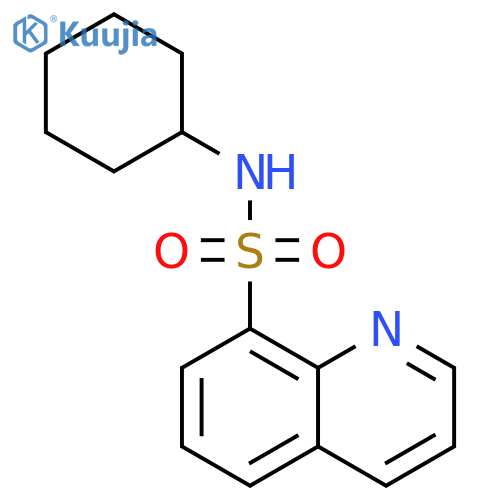 N-cyclohexylquinoline-8-sulfonamide structure