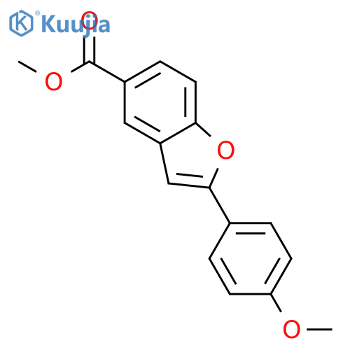 methyl 2-(4-methoxyphenyl)benzofuran-5-carboxylate structure