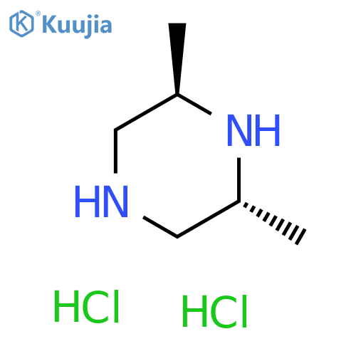 trans-2,6-dimethylpiperazine;dihydrochloride structure