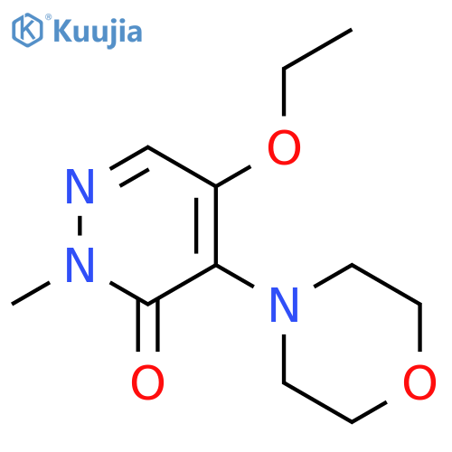 3(2H)-Pyridazinone, 5-ethoxy-2-methyl-4-(4-morpholinyl)- structure