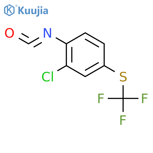 Benzene,2-chloro-1-isocyanato-4-[(trifluoromethyl)thio]- structure