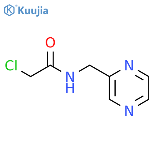 2-chloro-N-(pyrazin-2-yl)methylacetamide structure