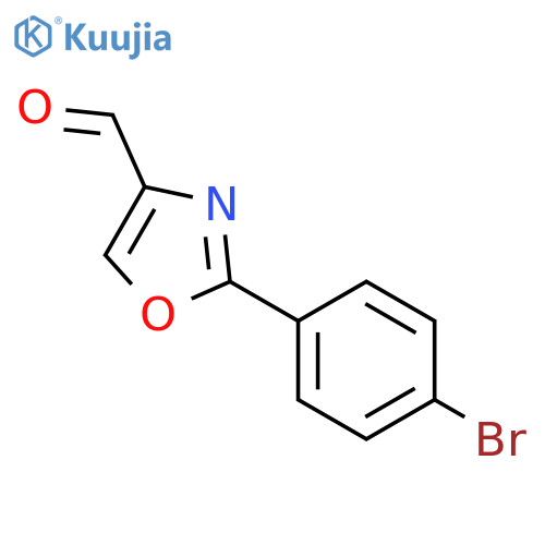 2-(4-bromo-phenyl)-oxazole-4-carbaldehyde structure