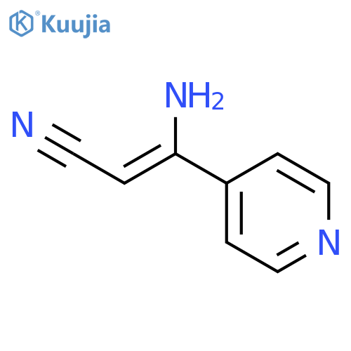 2-Propenenitrile, 3-amino-3-(4-pyridinyl)- structure