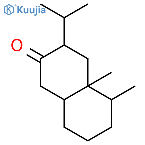 2(1H)-Naphthalenone,octahydro-4a,5-dimethyl-3-(1-methylethyl)-, (3a,4aa,5a,8aa)- (9CI) structure