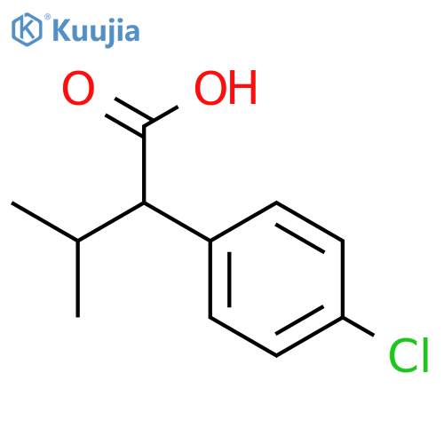 (S)-2-(4-Chlorophenyl)-3-methylbutanoic acid structure