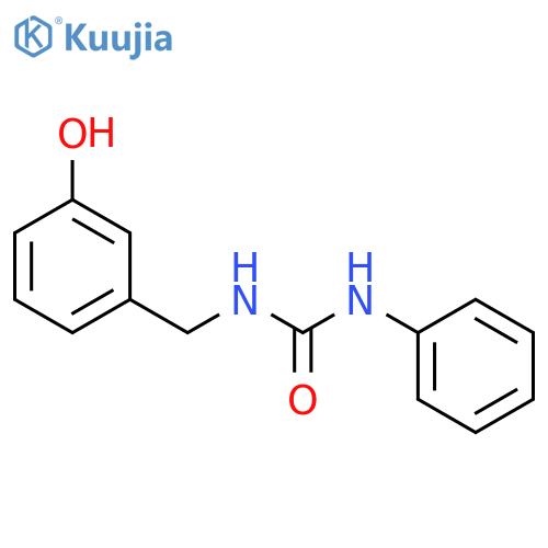 Urea, N-[(3-hydroxyphenyl)methyl]-N'-phenyl- structure