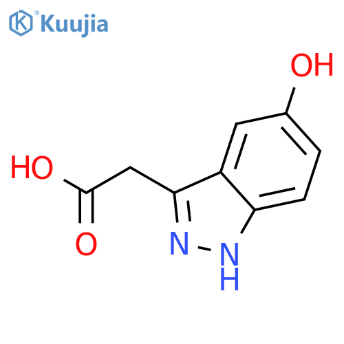 (5-Hydroxy-1H-indazol-3-yl)-acetic Acid structure
