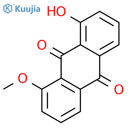 9,10-Anthracenedione, 1-hydroxy-8-methoxy- structure