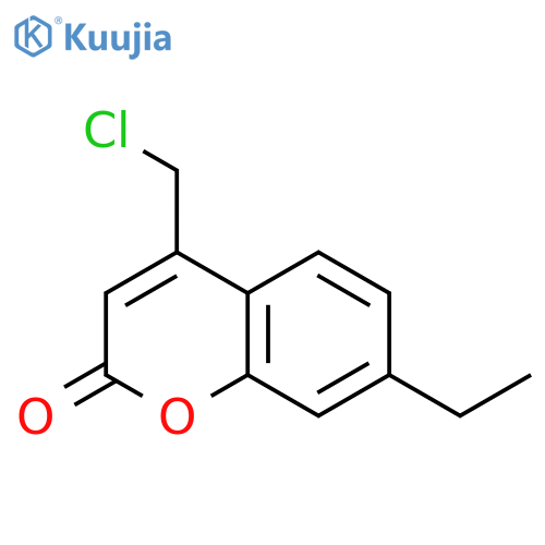 4-(chloromethyl)-7-ethyl-2H-chromen-2-one structure