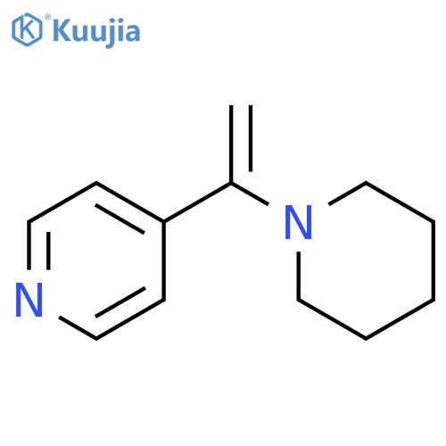 4-(1-(Piperidin-1-yl)vinyl)pyridine structure