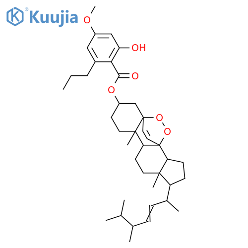 5,8-Epidioxyergosta-6,22-dien-3-ol; (3β,5α,8α,22E,24R)-form, 3-(2-Hydroxy-4-methoxy-6-propylbenzoyl) structure