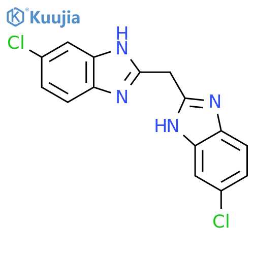 1H-Benzimidazole, 2,2'-methylenebis[5-chloro- structure